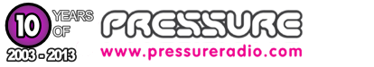 Pressure Radio 10 year logo full