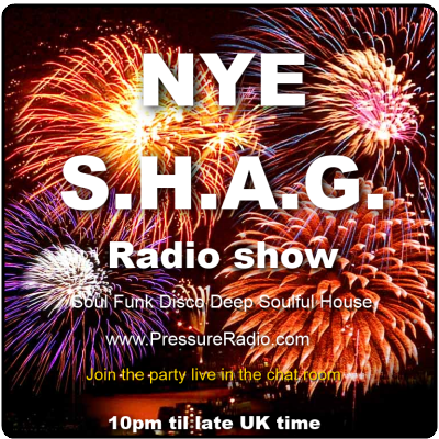 new years eve online radio party flyer