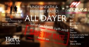 Pressure Radio Alldayer party