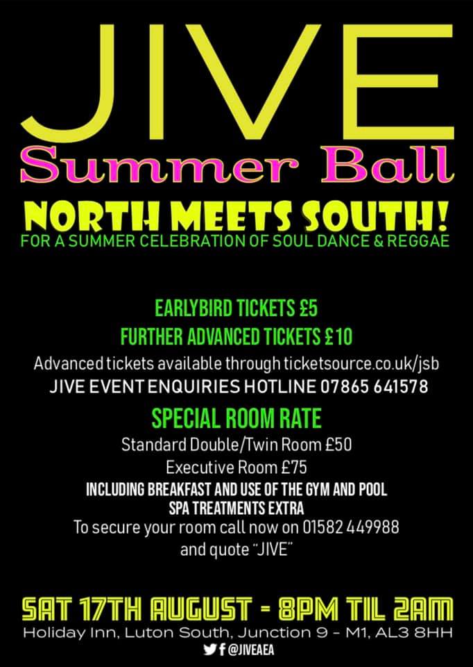 Jive FM Summer Ball Saturday 17th August 2019 Flyer back image